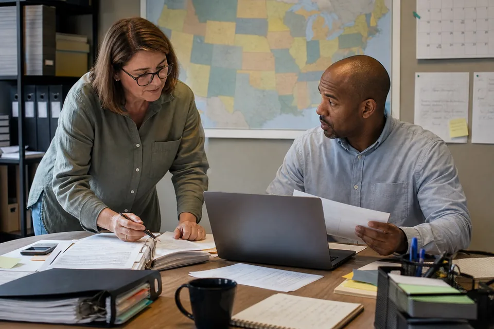 HR team planning for employees in multiple states